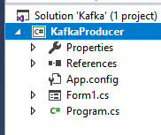 Created kafka producer