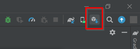 SDK manager icon in Android studio