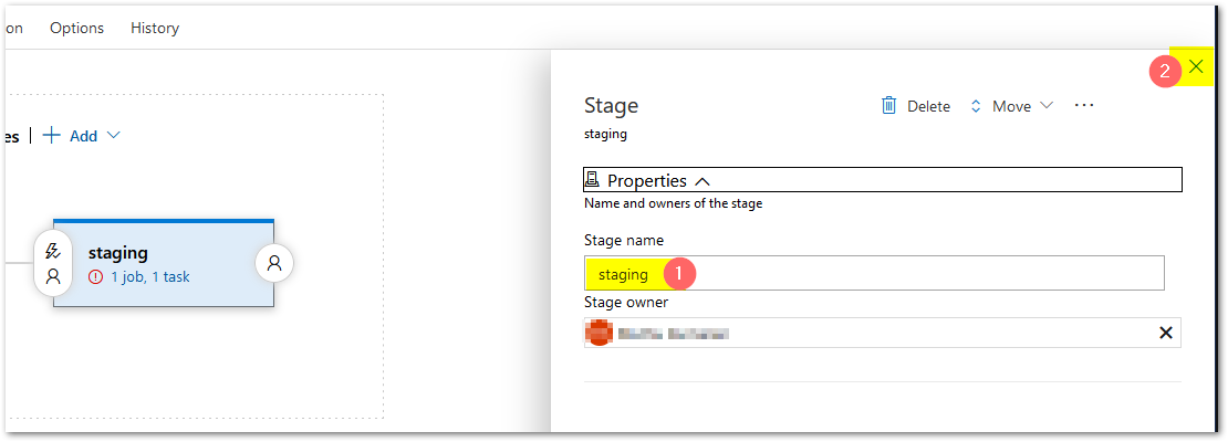 Name for staging env