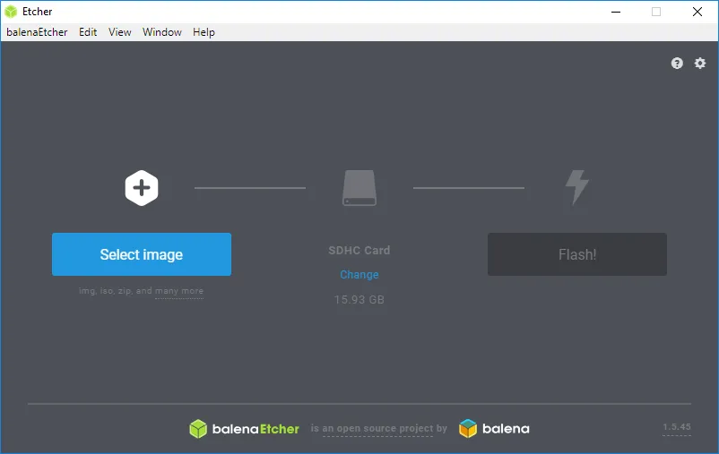 Flash open screen