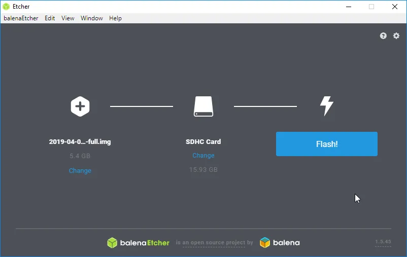read to flash
