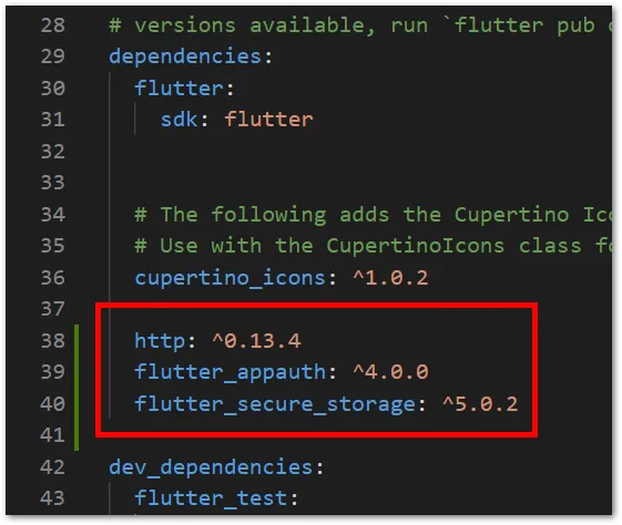 flutter coding screen after added plugin