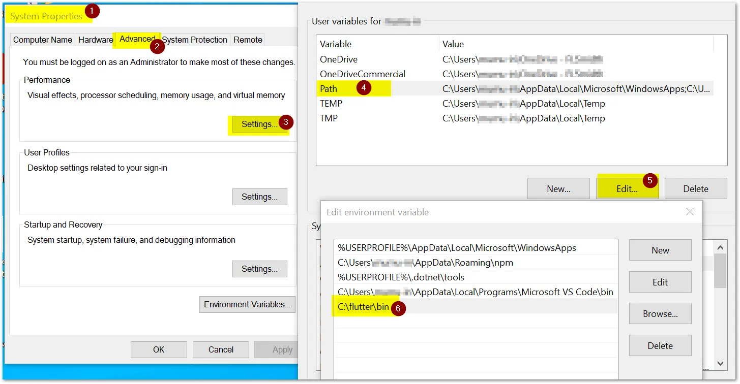 Add flutter into environment variable