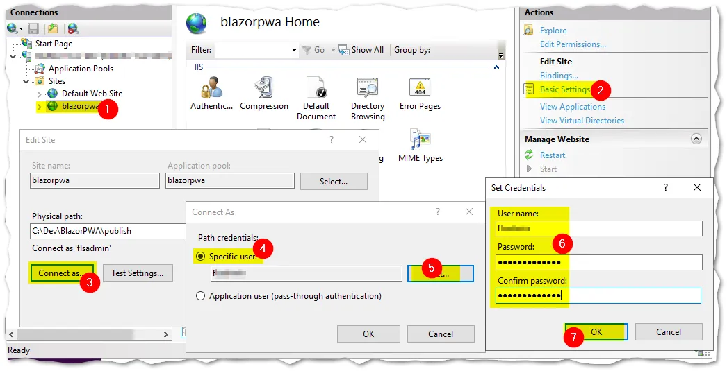 Change user access settings
