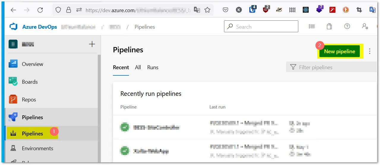 New pipe line