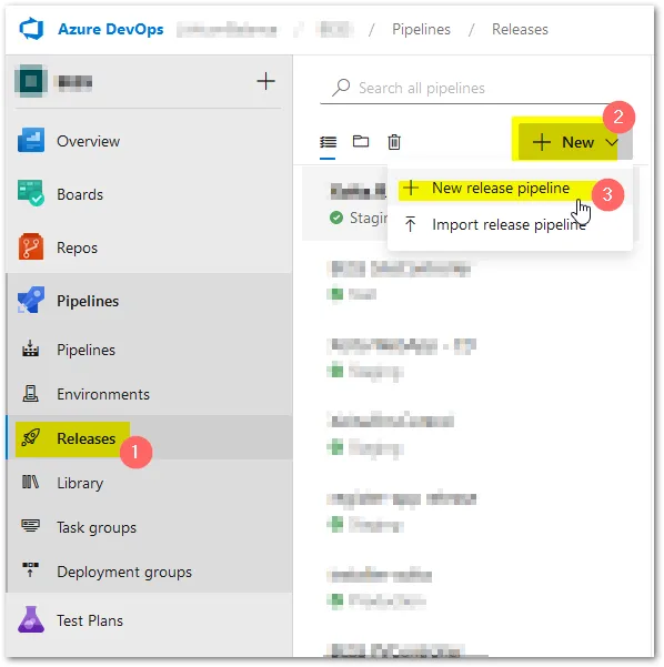 Release new pipeline