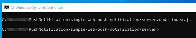 Run the server code