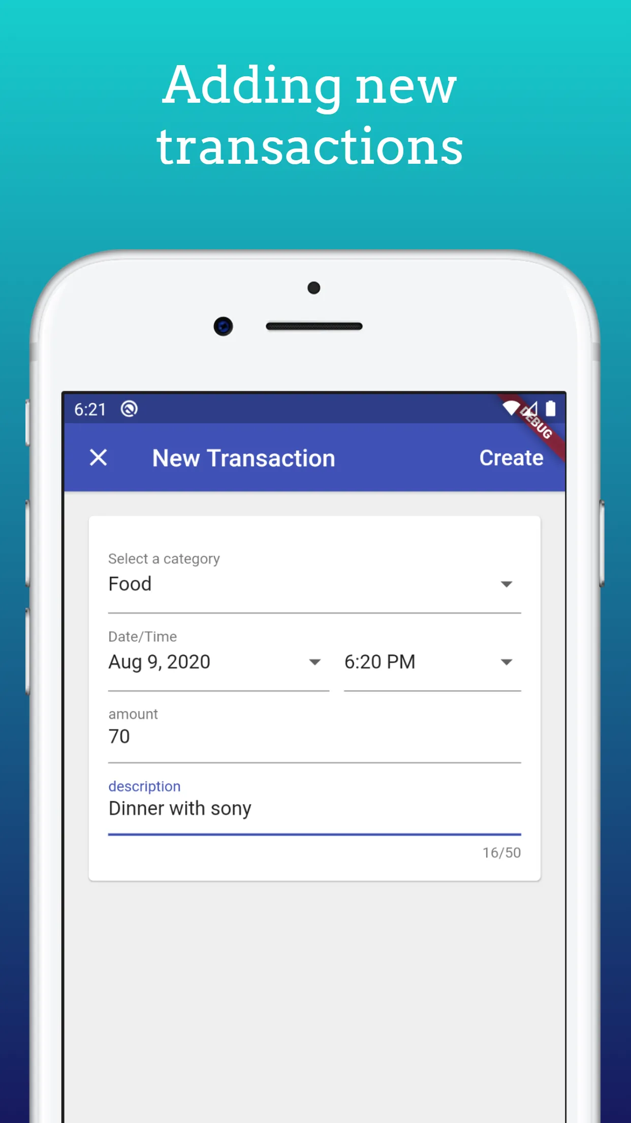 Creating new transaction