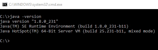 Check java version in command prompt